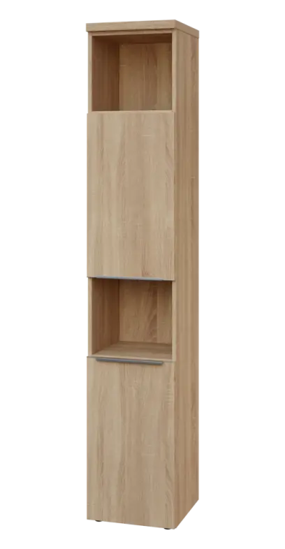 SIN 6 - 42DN2 kancelářská skříň, 2-dveřová/nika, levá, 2170x400x400, dub bardolino